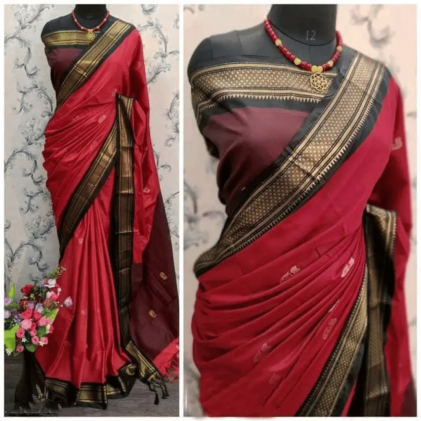 VEERAIVA Cotton Silk Woven Saree With Unstitched Blouse Piece ( Purple )     			VEERAIVA Cotton Silk Woven Saree With Unstitched Blouse Piece ( Purple )