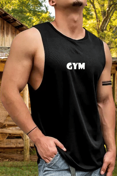     			VTSports Pack of 1 Polyester Gym Vest For Men ( Black )