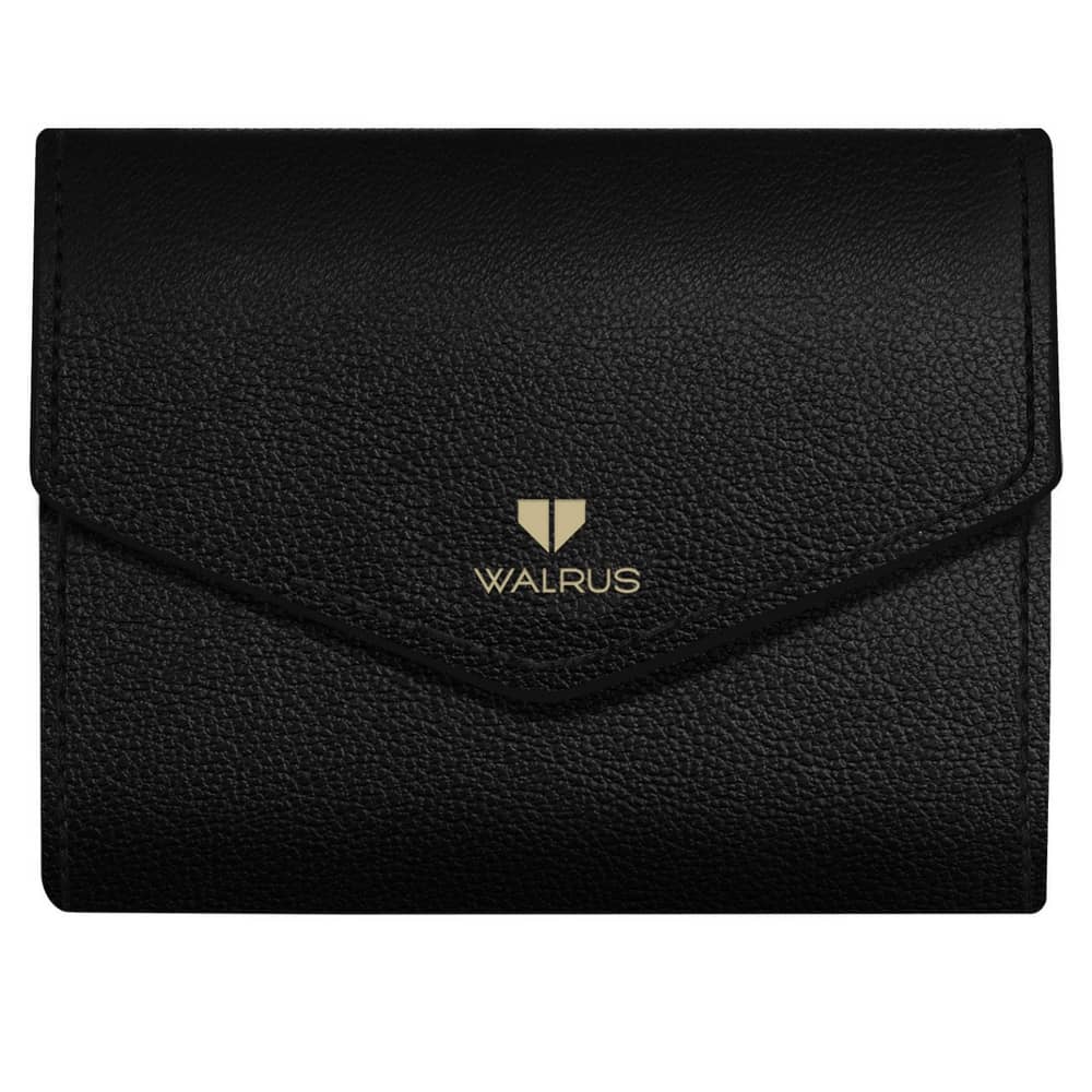 Walrus Black Faux Leather Purse - Handbags | Buy online on ZillyBuy