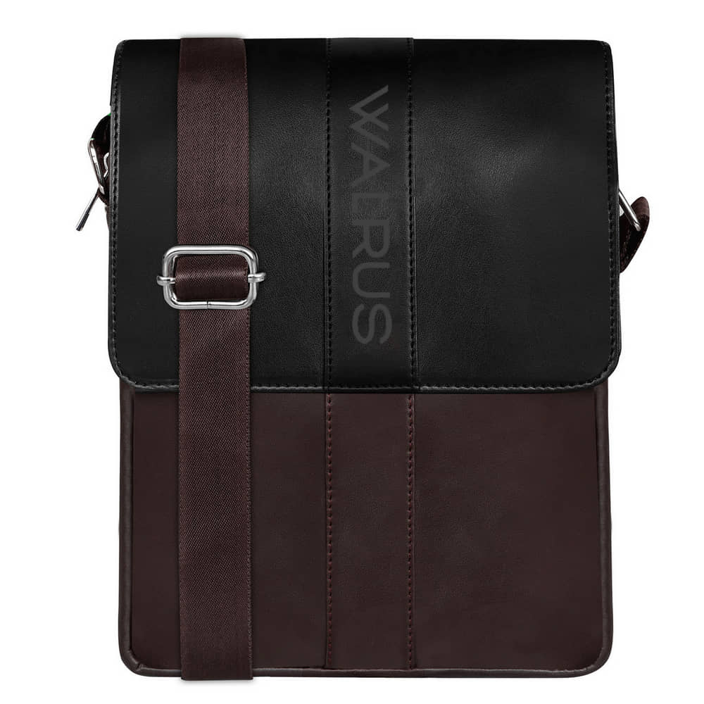 Walrus Black Solid Messenger Bag - Handbags | Buy online on ZillyBuy