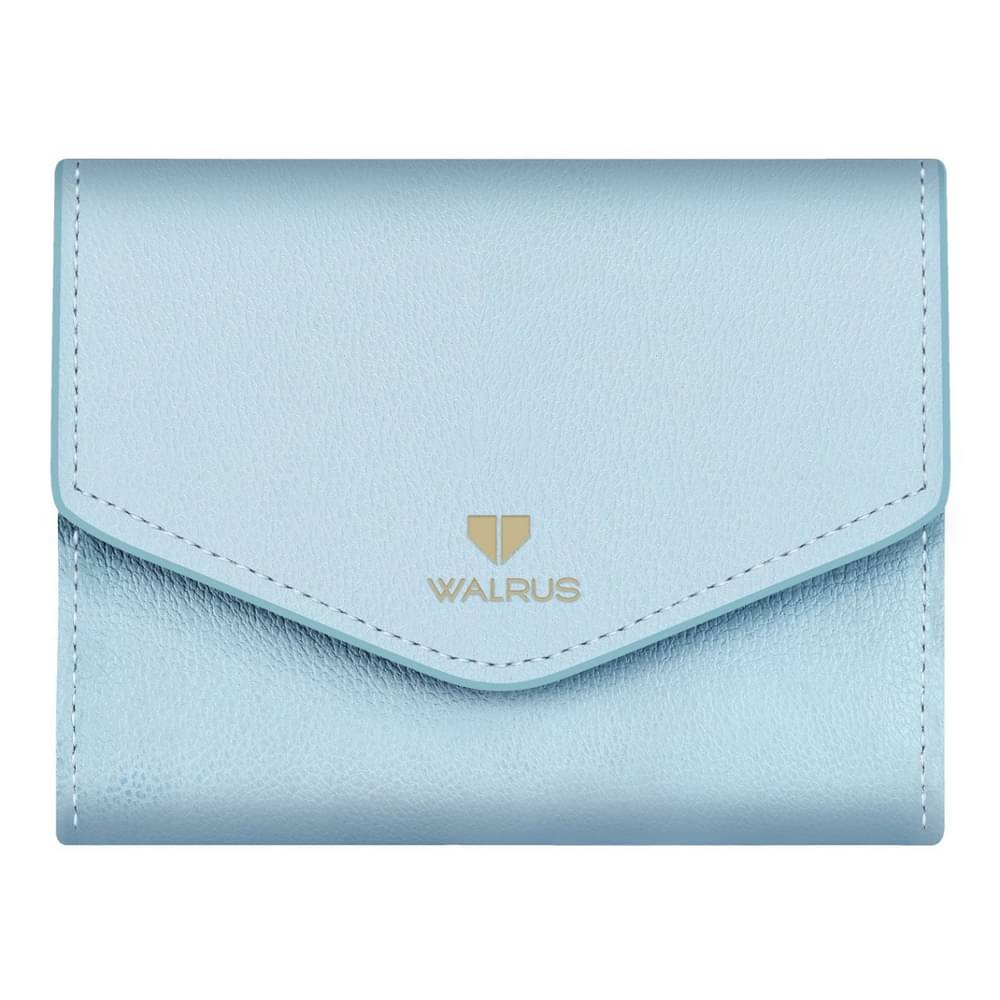     			Walrus Blue Faux Leather Purse