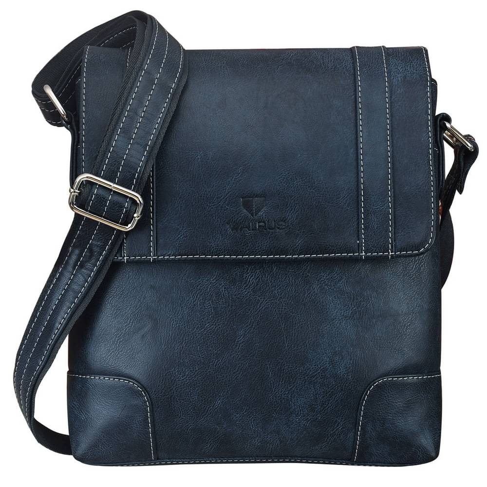     			Walrus Blue Solid Messenger Bag