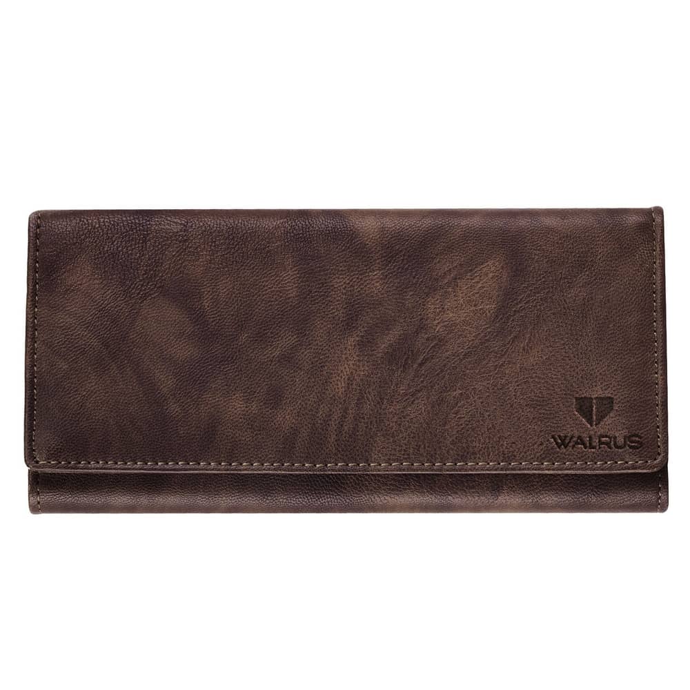 Walrus Brown Faux Leather Purse - Handbags | Buy online on ZillyBuy