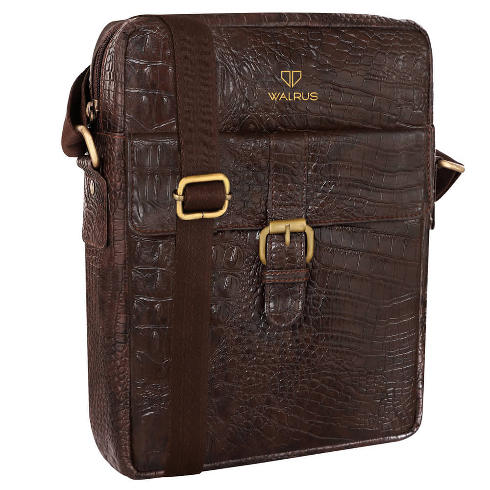 Walrus Brown Solid Messenger Bag - Handbags | Buy online on ZillyBuy