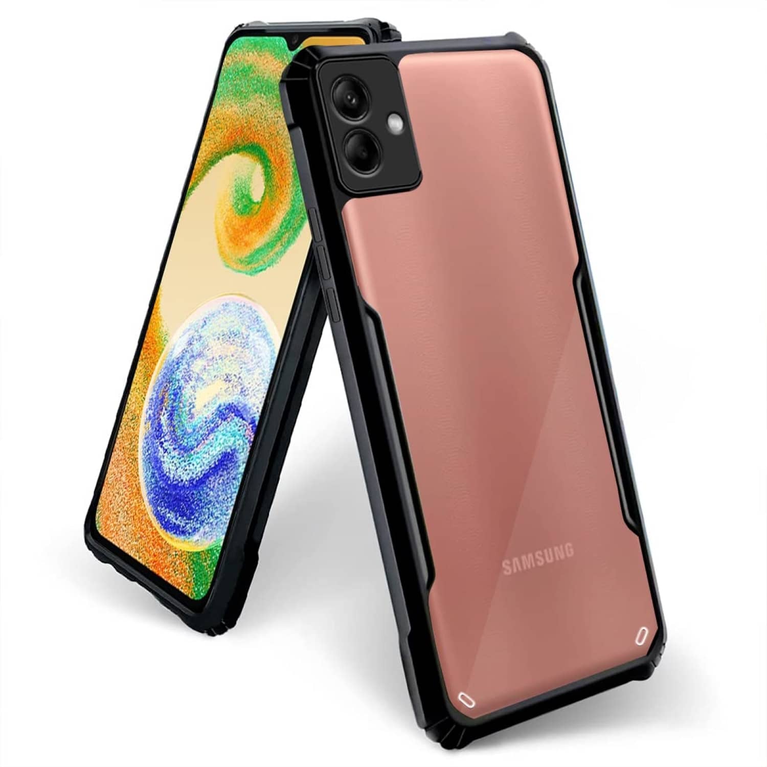 ZAMN Shock Proof Case Compatible For Polycarbonate Samsung Galaxy F04 ( )