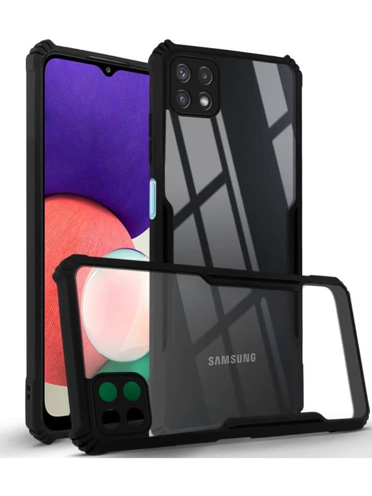 ZAMN Shock Proof Case Compatible For Polycarbonate Samsung Galaxy F42 5G ( )