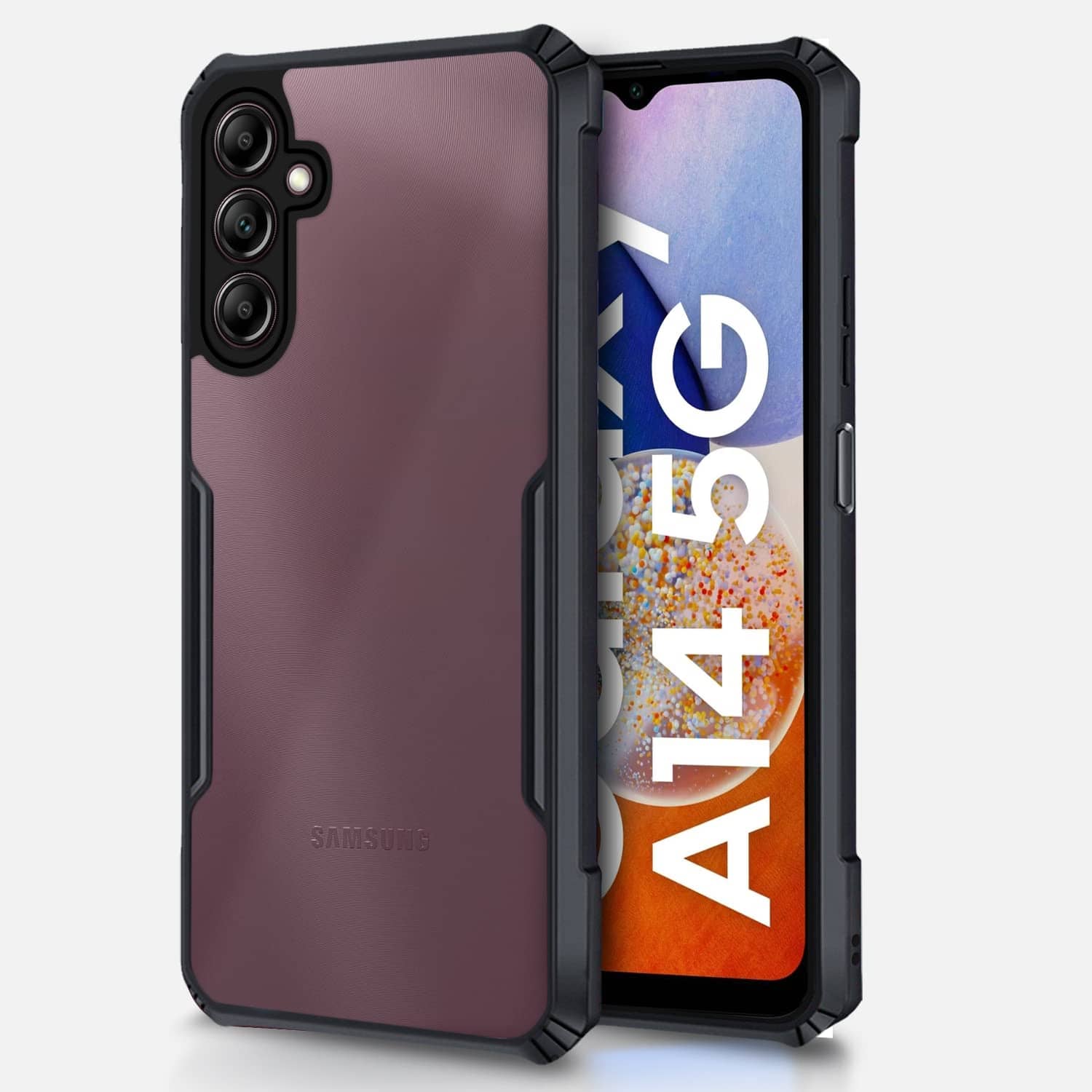ZAMN Shock Proof Case Compatible For Polycarbonate Samsung Galaxy A14 5G ( )