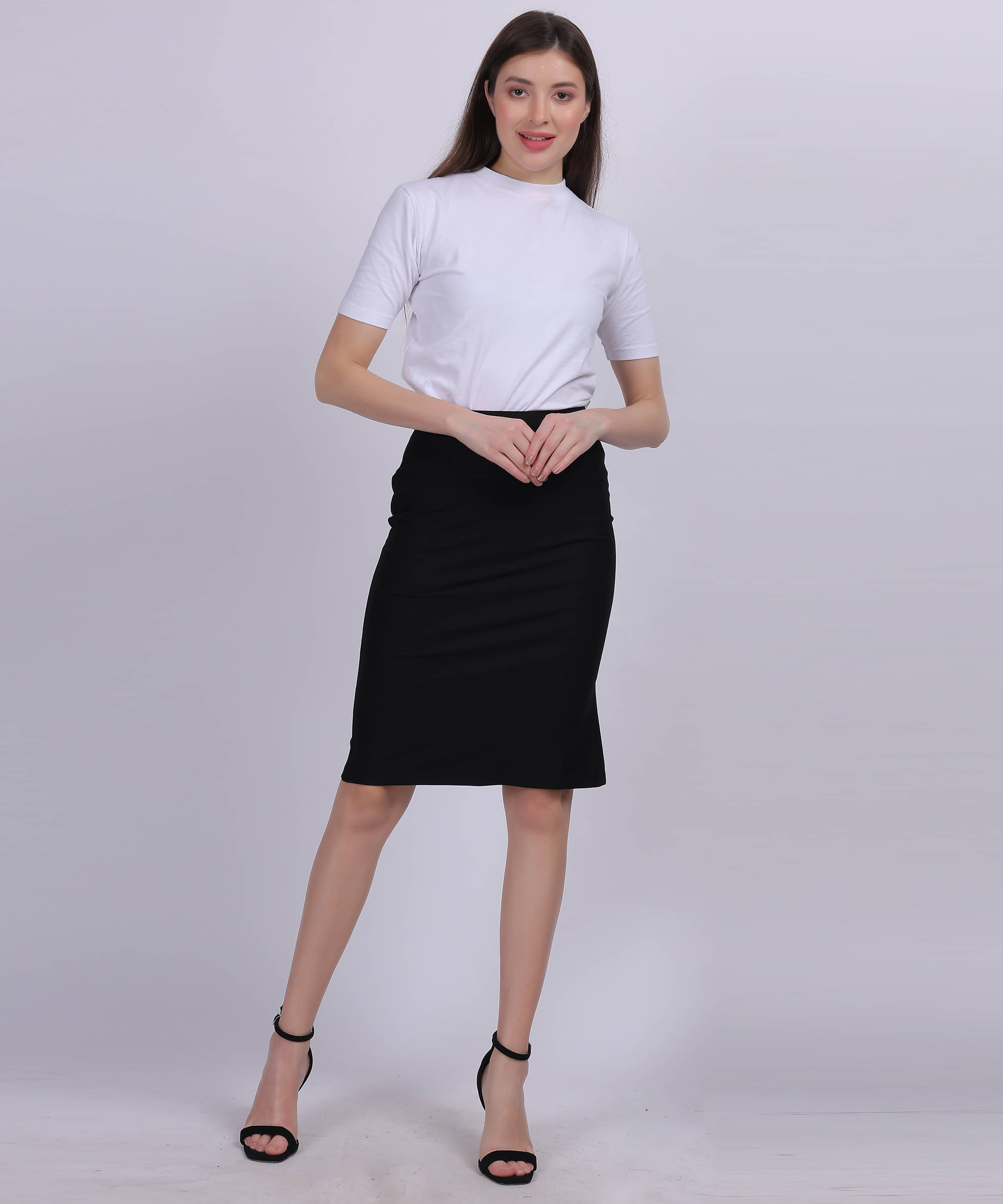 aumbe Black Polyester Women's A-Line Skirt ( Pack of 1 )     			aumbe Black Polyester Women's A-Line Skirt ( Pack of 1 )