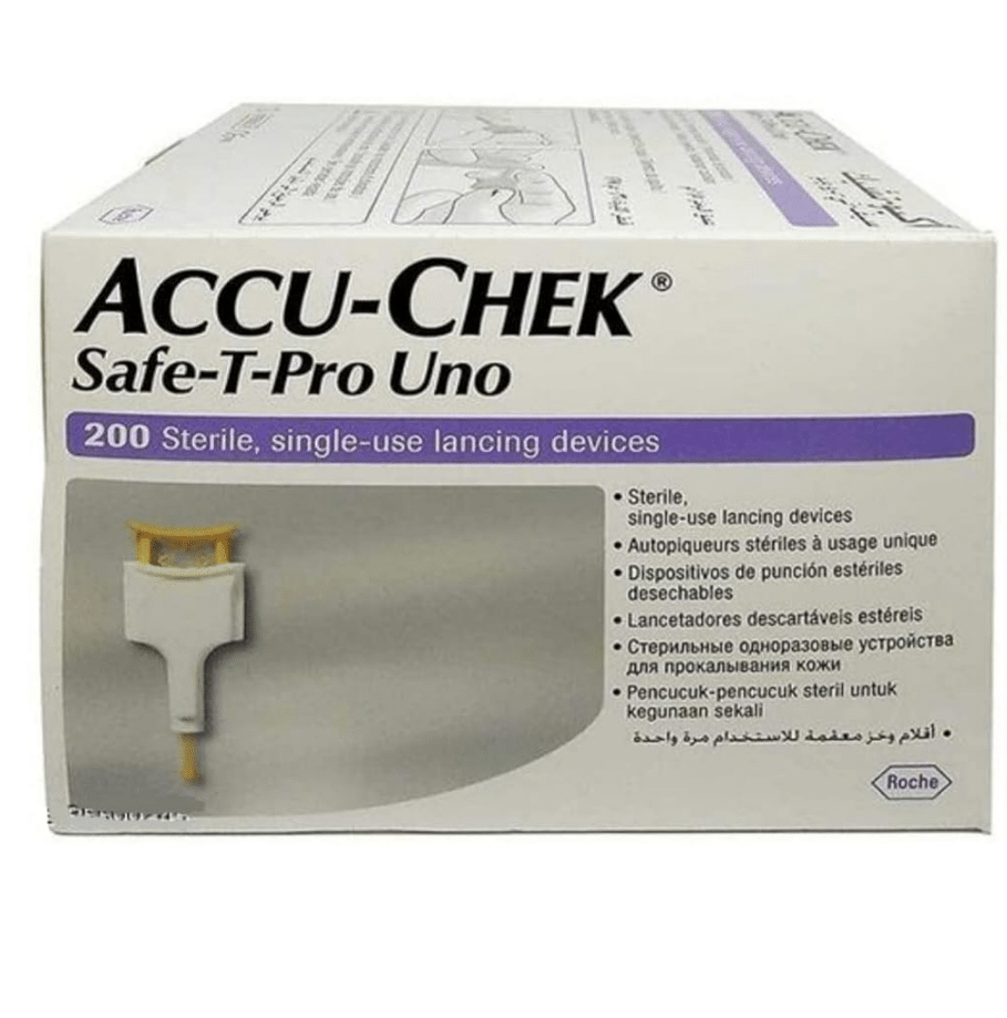     			ACCU CHECK SAFE T PRO UNO 200 Lancets
