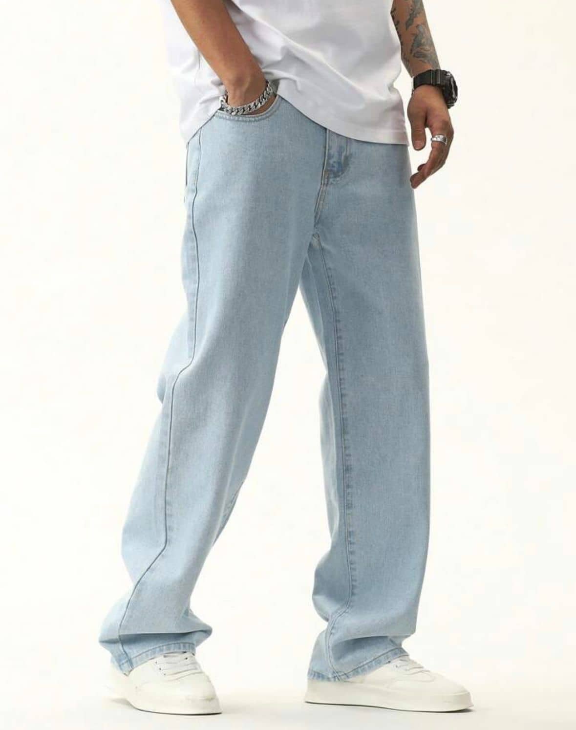 ARBIA FUNKI Regular Fit Basic Men's Jeans - Light Blue ( Pack of 1 ) - Jeans | Buy online on ZillyBuy