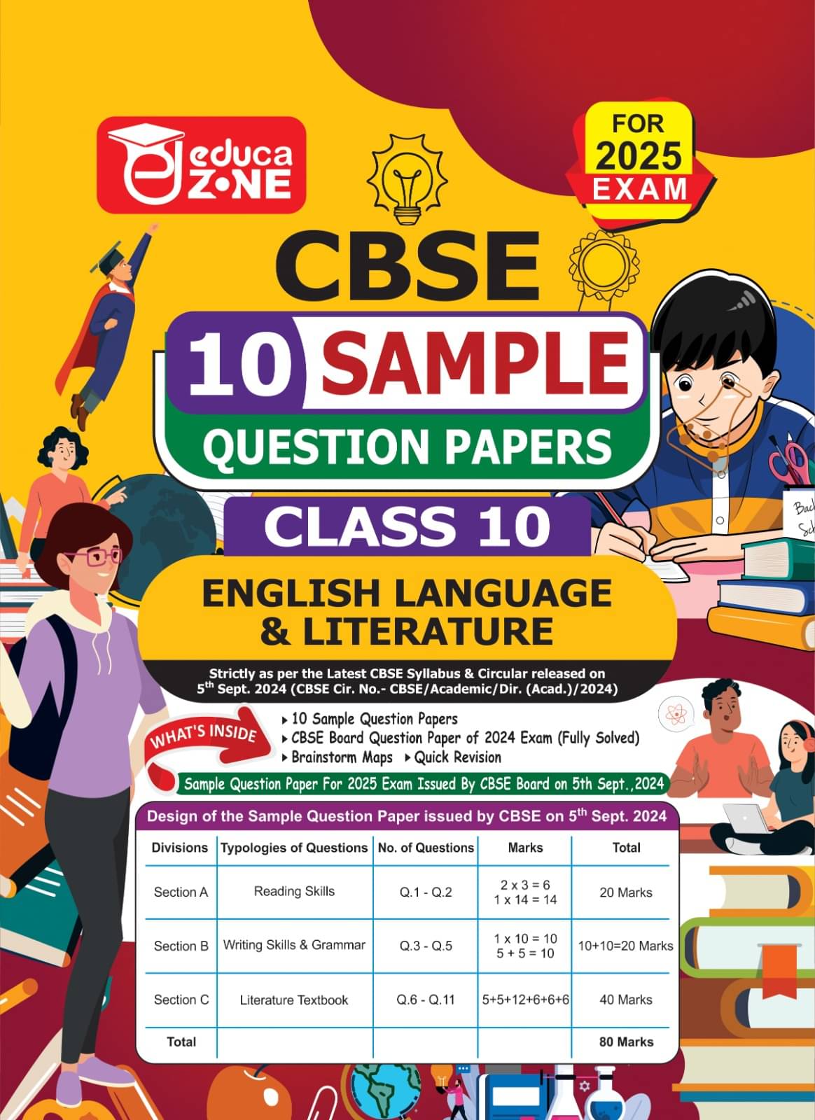 Educazone CBSE 10 Sample Question Papers Class 10 English Language & Literature Book (For Board Exam 2025) Educazone CBSE 10 Sample Question Papers Class 10 English Language & Literature Book (For Board Exam 2025)