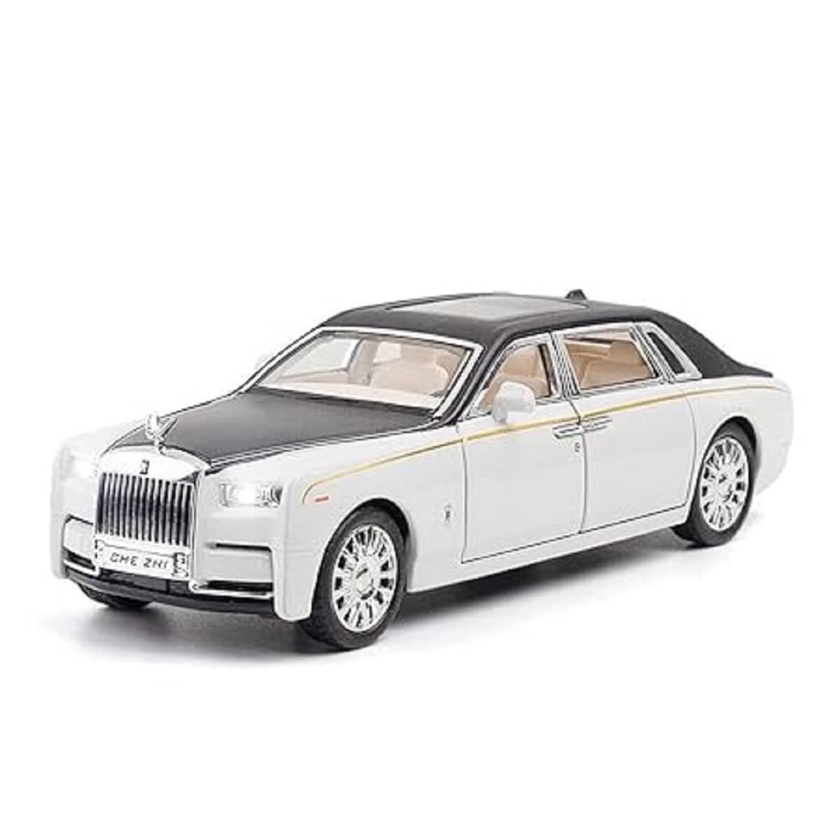     			FEDIFU 1:32 Phantom Model Car Zinc Alloy Pull Back Toy Diecast Toy Cars with Openable Doors, Sound and Light for Kids Boy Girl Gift(Multi Color)