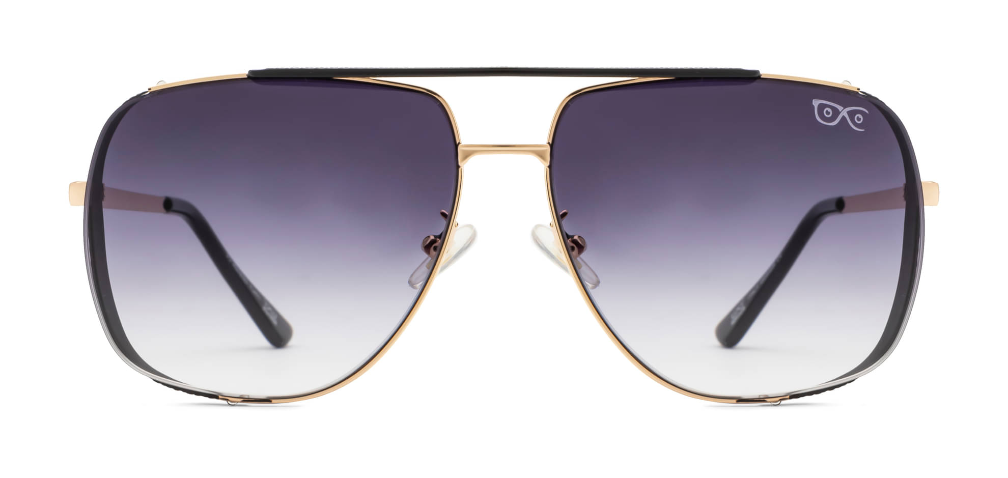     			Hexxa Black Oversized Sunglasses ( Pack of 1 )