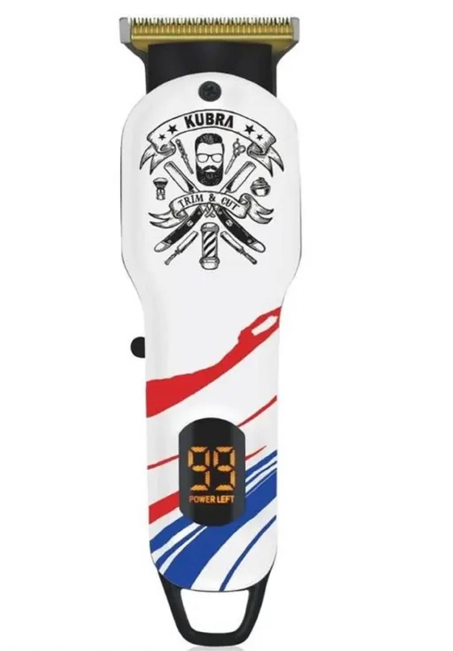     			KUBRA KB-9164 White Cordless Beard Trimmer With 120 minutes Runtime
