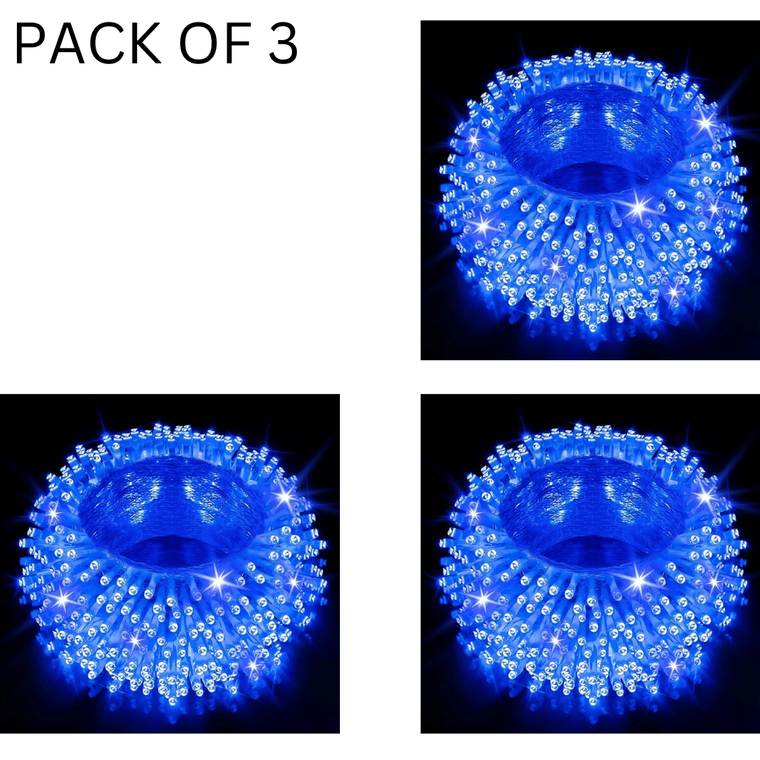     			Kadio Blue 12M String Light ( Pack of 3 )