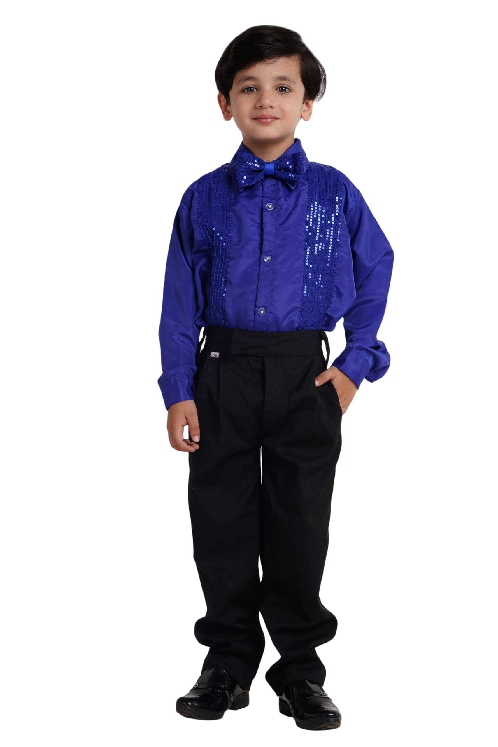 Kaku Fancy Dresses Dance Costume Shinning Shirt for Kids | Sequin Work School Annual Funtion Shirt For Boys - 7-8 Years Kaku Fancy Dresses Dance Costume Shinning Shirt for Kids | Sequin Work School Annual Funtion Shirt For Boys - 7-8 Years