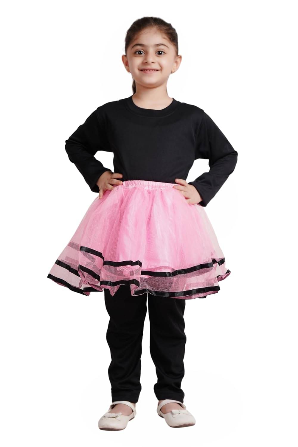 Kaku Fancy Dresses Pink Tu Tu Skirt for Dance/Flared Skirt for Girls - Pink, 3-4 Years, for Girls Kaku Fancy Dresses Pink Tu Tu Skirt for Dance/Flared Skirt for Girls - Pink, 3-4 Years, for Girls
