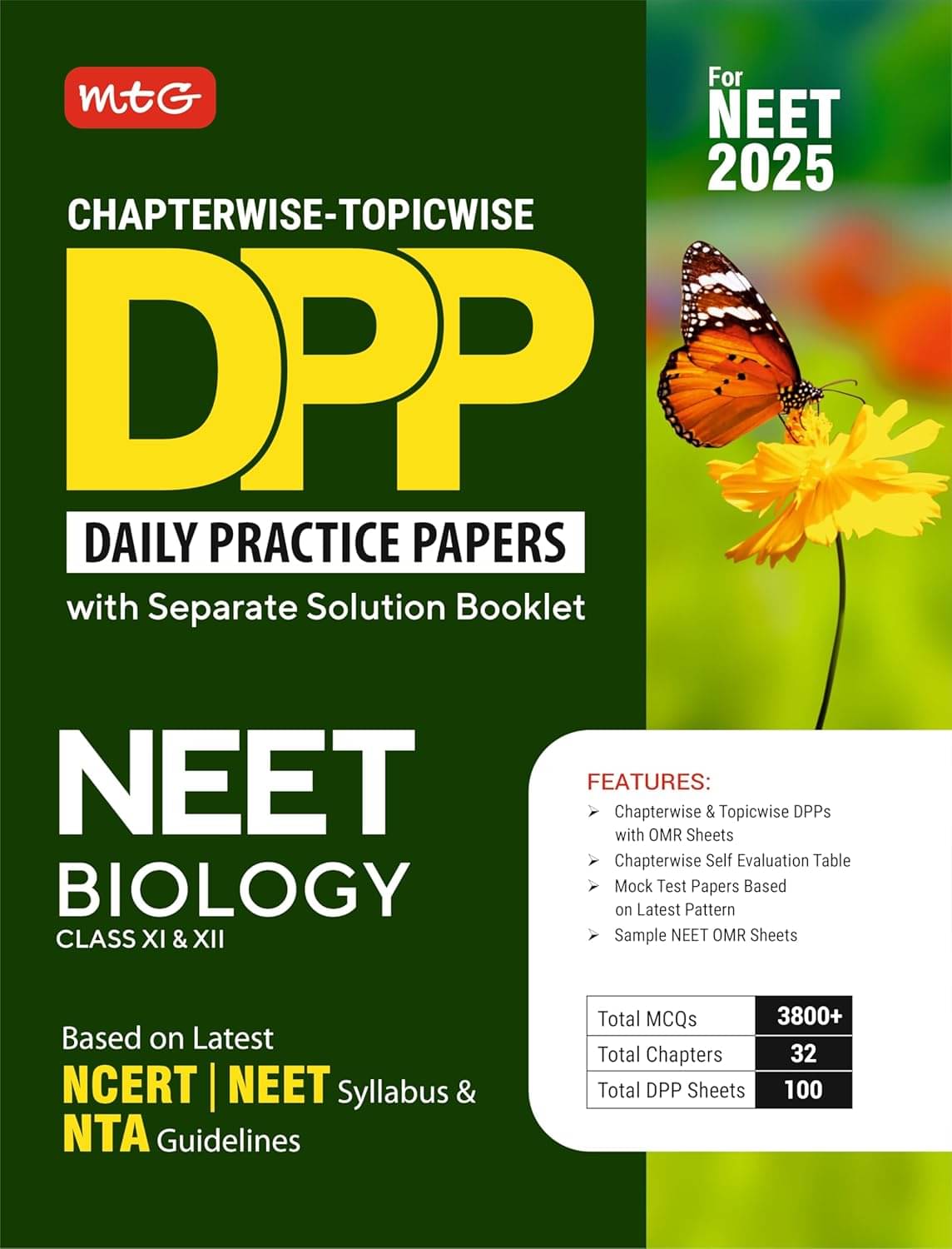 MTG Chapterwise Topicwise DPP NEET Biology (Daily Practice Papers) With Separate Solution Booklet | Mock Test Papers & OMR Sheet | Based on Latest NEET Exam 2025 Pattern MTG Chapterwise Topicwise DPP NEET Biology (Daily Practice Papers) With Separate Solution Booklet | Mock Test Papers & OMR Sheet | Based on Latest NEET Exam 2025 Pattern