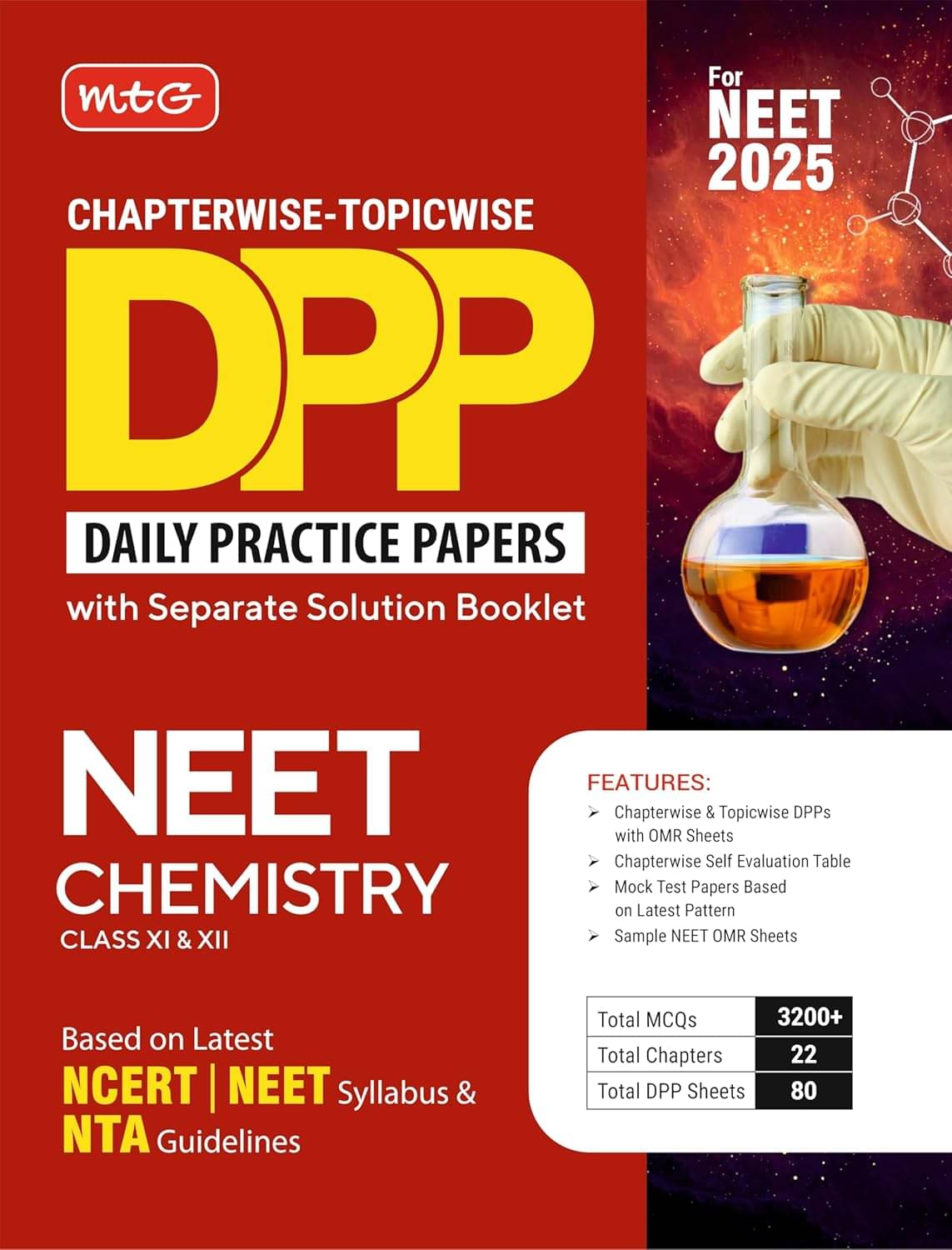     			MTG Chapterwise Topicwise DPP NEET Chemistry (Daily Practice Papers) With Separate Solution Booklet | Mock Test Papers & OMR Sheet | Based on Latest NEET Exam 2025 Pattern