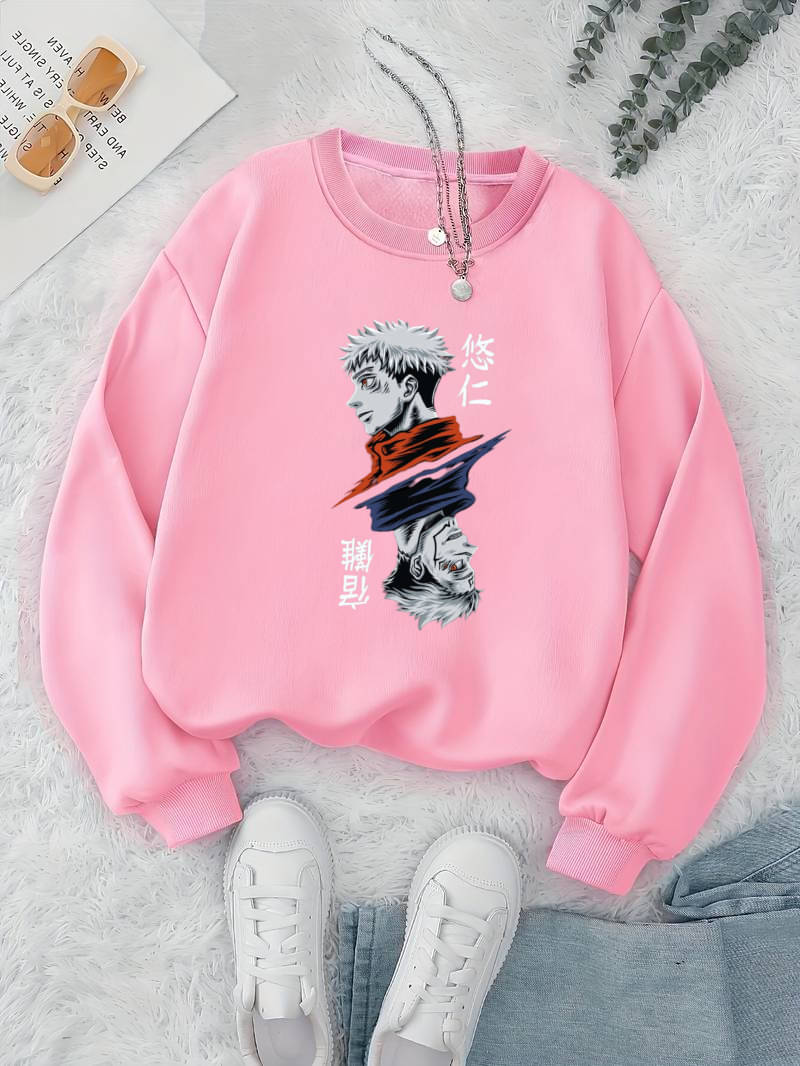     			PERSONALITEE Cotton Blend Round Neck Men's Sweatshirt - Pink ( Pack of 1 )