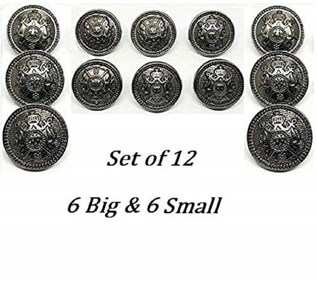 REENA Button 12 Metal Buttons (Pack of 12) REENA Button 12 Metal Buttons (Pack of 12)