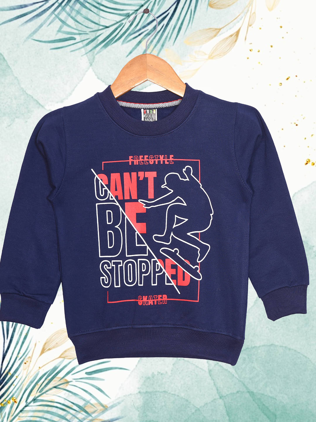     			RELANE Pack of 1 Boys Fleece Sweatshirt ( Navy )