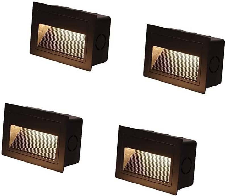    			SPARKWORLD Cool Day Light 5 Watts Outdoor Wall Flood Light ( Pack of 4 )