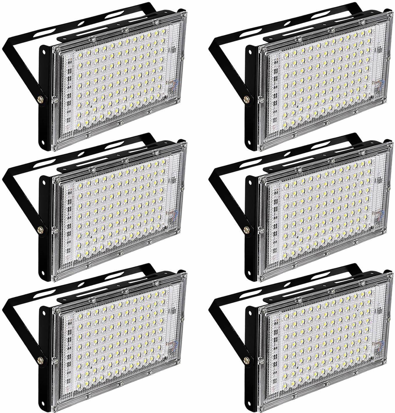     			SPARKWORLD Cool Day Light 50 Watts Flood Light ( Pack of 6 )
