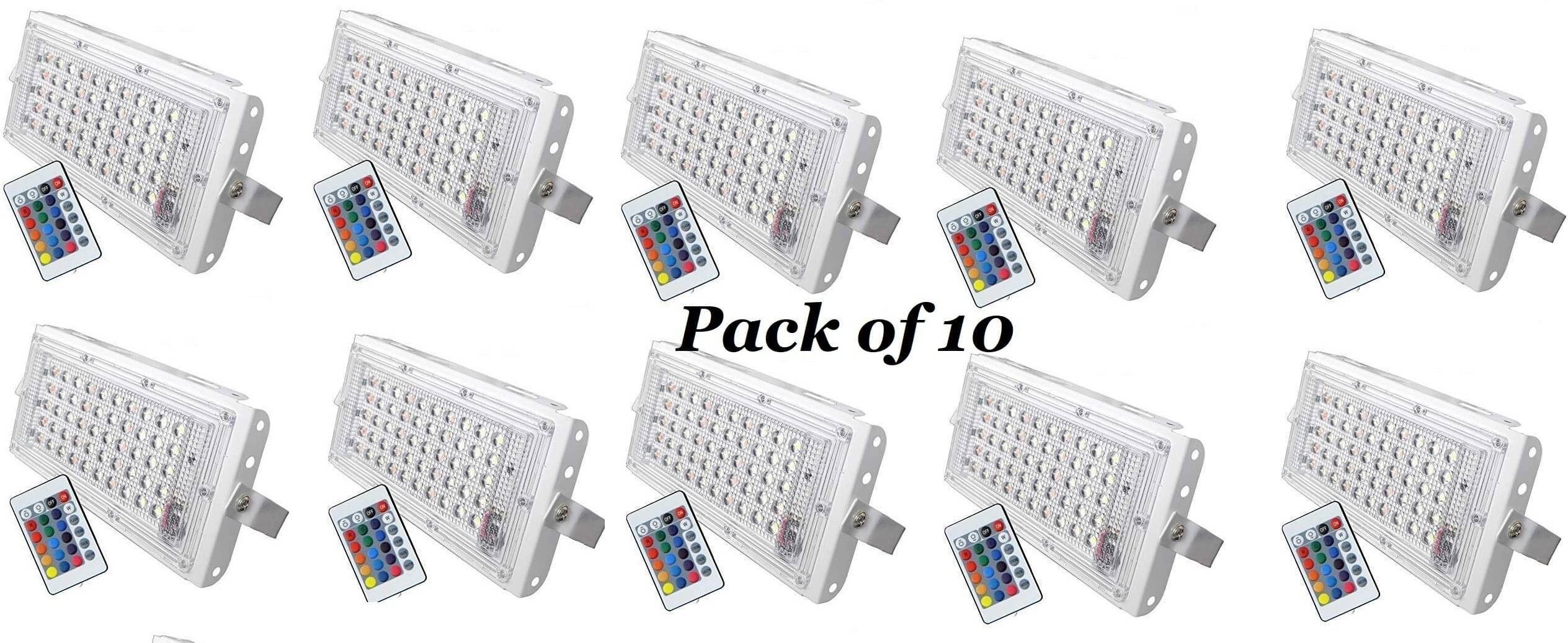     			SPARKWORLD Flood Light RGB - Pack of 10