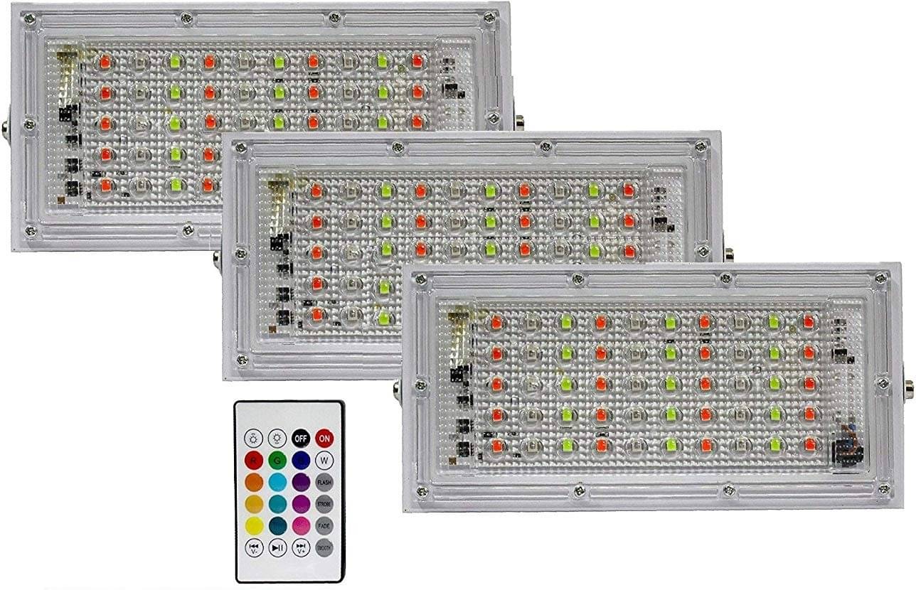     			SPARKWORLD Flood Light RGB - Pack of 3