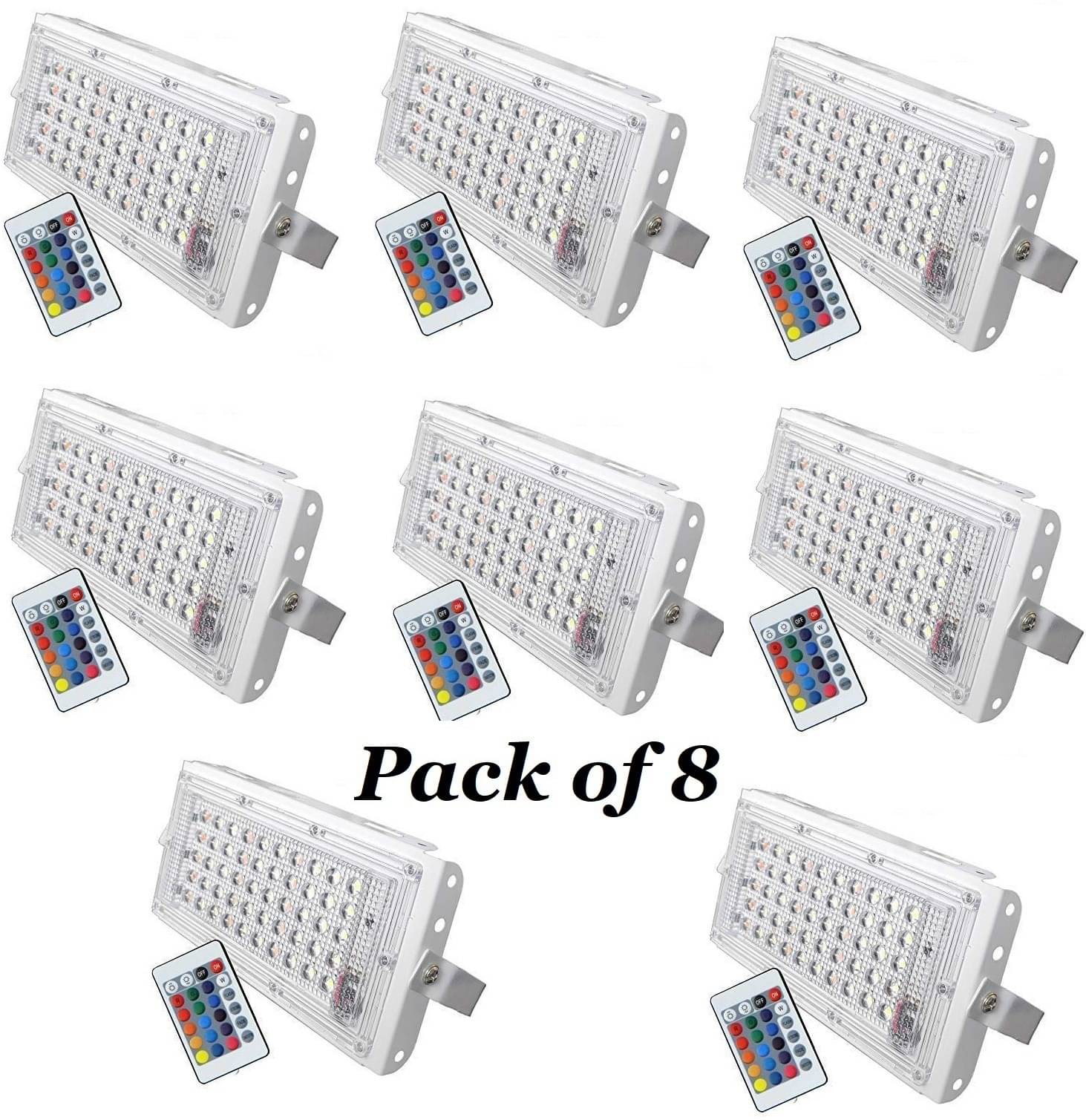     			SPARKWORLD Flood Light RGB - Pack of 8