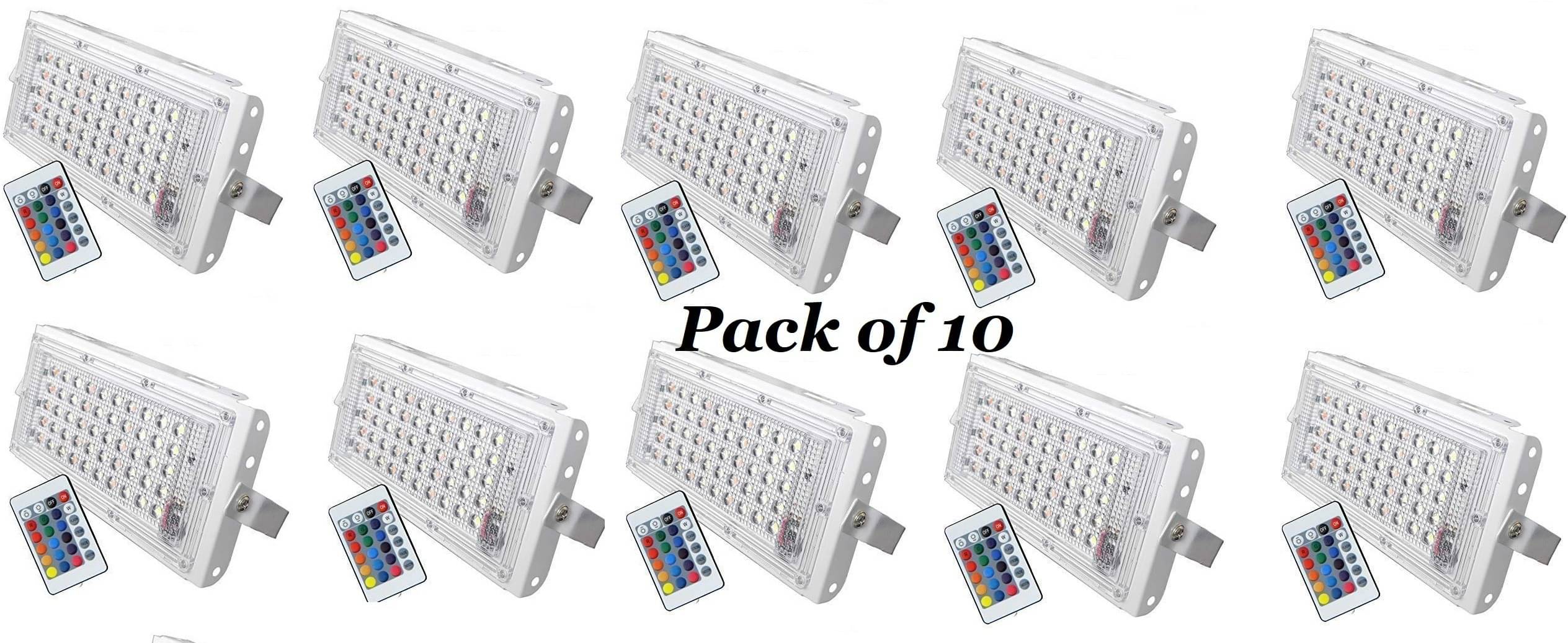     			SPARKWORLD Flood Light RGB - Pack of 10
