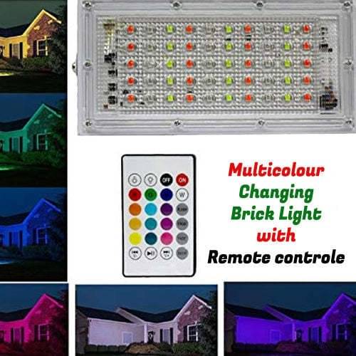     			SPARKWORLD RGB 50 Watts Flood Light ( Pack of 1 )