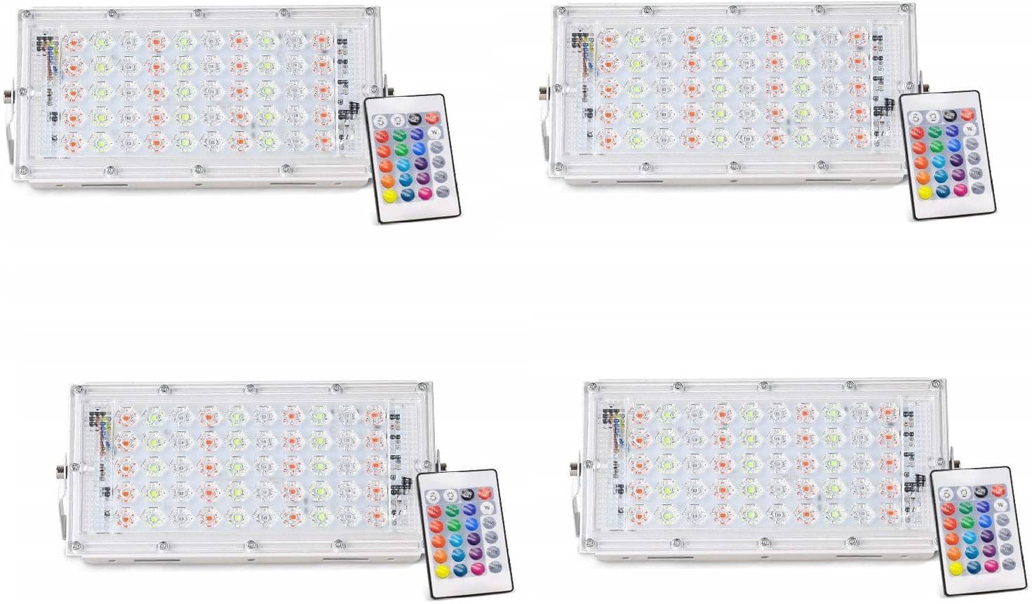     			SPARKWORLD RGB 50 Watts Flood Light ( Pack of 4 )