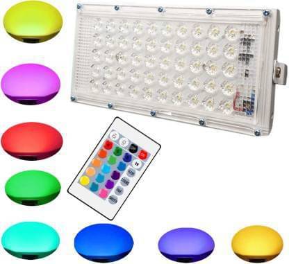     			SPARKWORLD RGB 50 Watts Flood Light ( Pack of 1 )