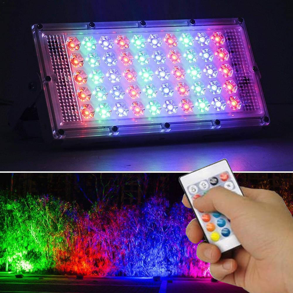     			SPARKWORLD RGB 50 Watts Flood Light ( Pack of 1 )