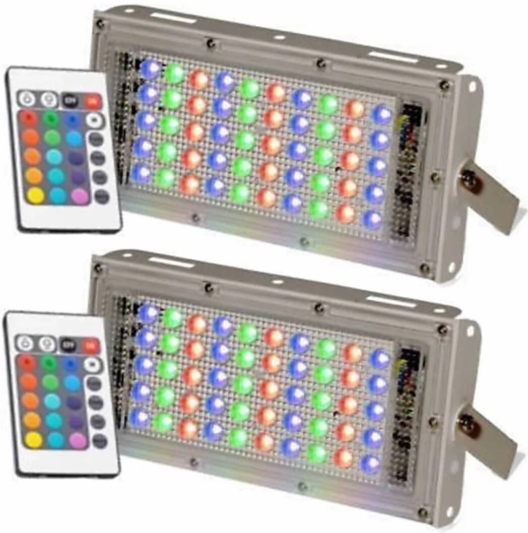     			SPARKWORLD RGB 50 Watts Flood Light ( Pack of 2 )