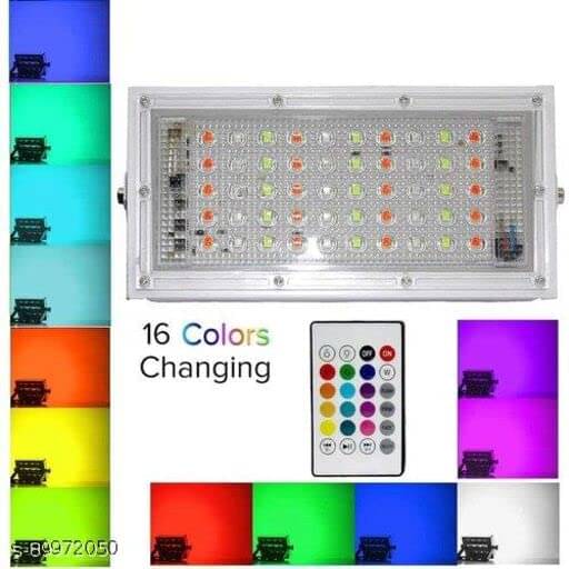     			SPARKWORLD RGB 50 Watts Flood Light ( Pack of 1 )