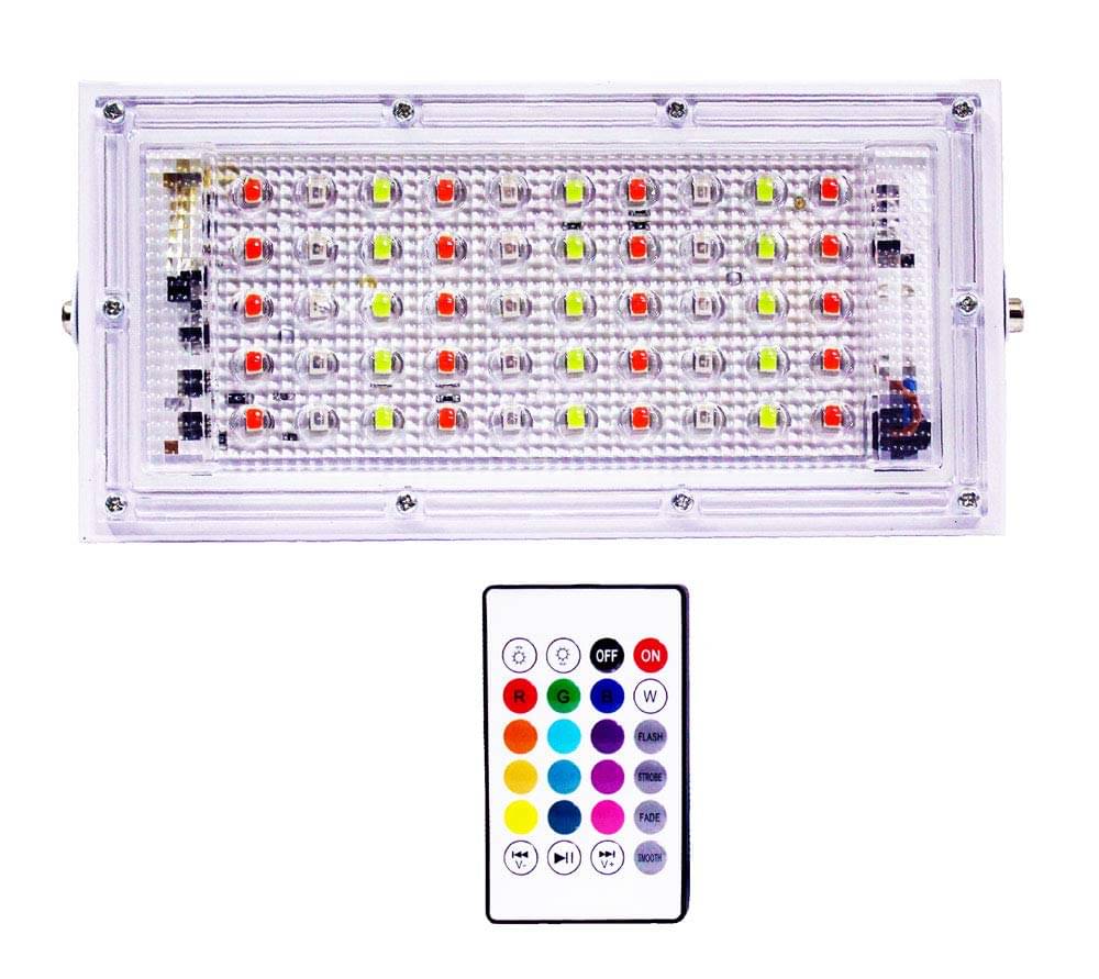     			SPARKWORLD RGB 50 Watts Flood Light ( Pack of 1 )