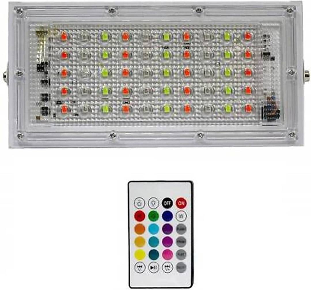     			SPARKWORLD RGB 50 Watts Flood Light ( Pack of 1 )
