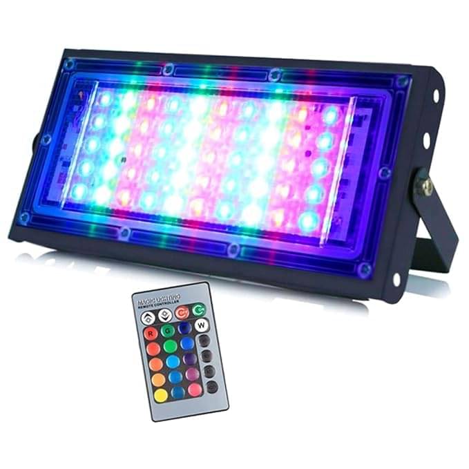     			SPARKWORLD RGB 50 Watts Flood Light ( Pack of 1 )