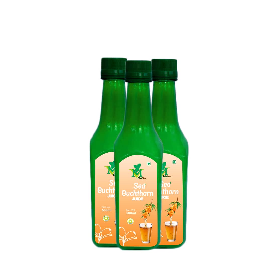 Sea Buckthorne sugar free Juice Pack of 3 - 500ml