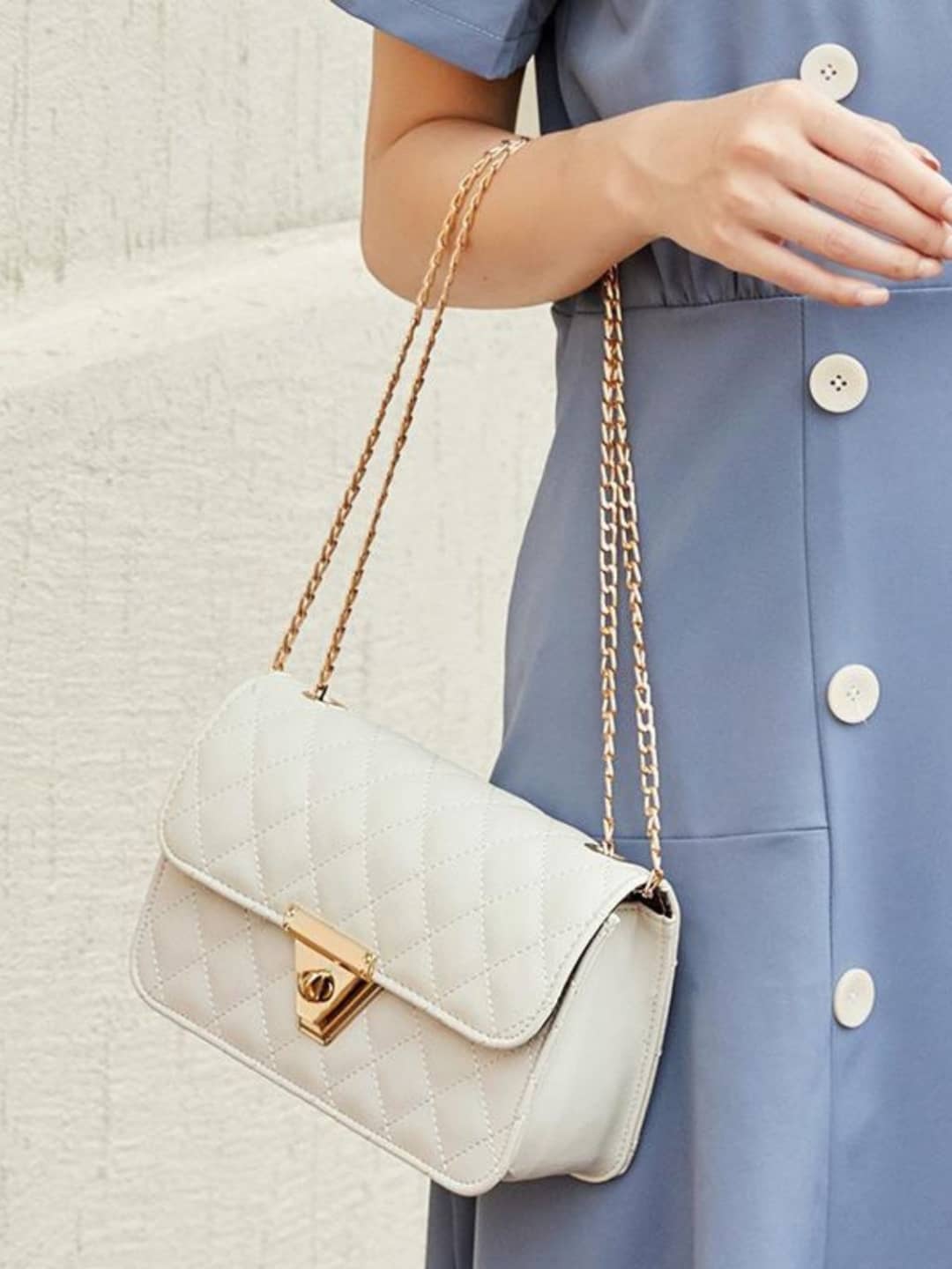 TCRAZY Sling Bag PU Set of 1 ( White ) - Handbags | Buy online on ZillyBuy