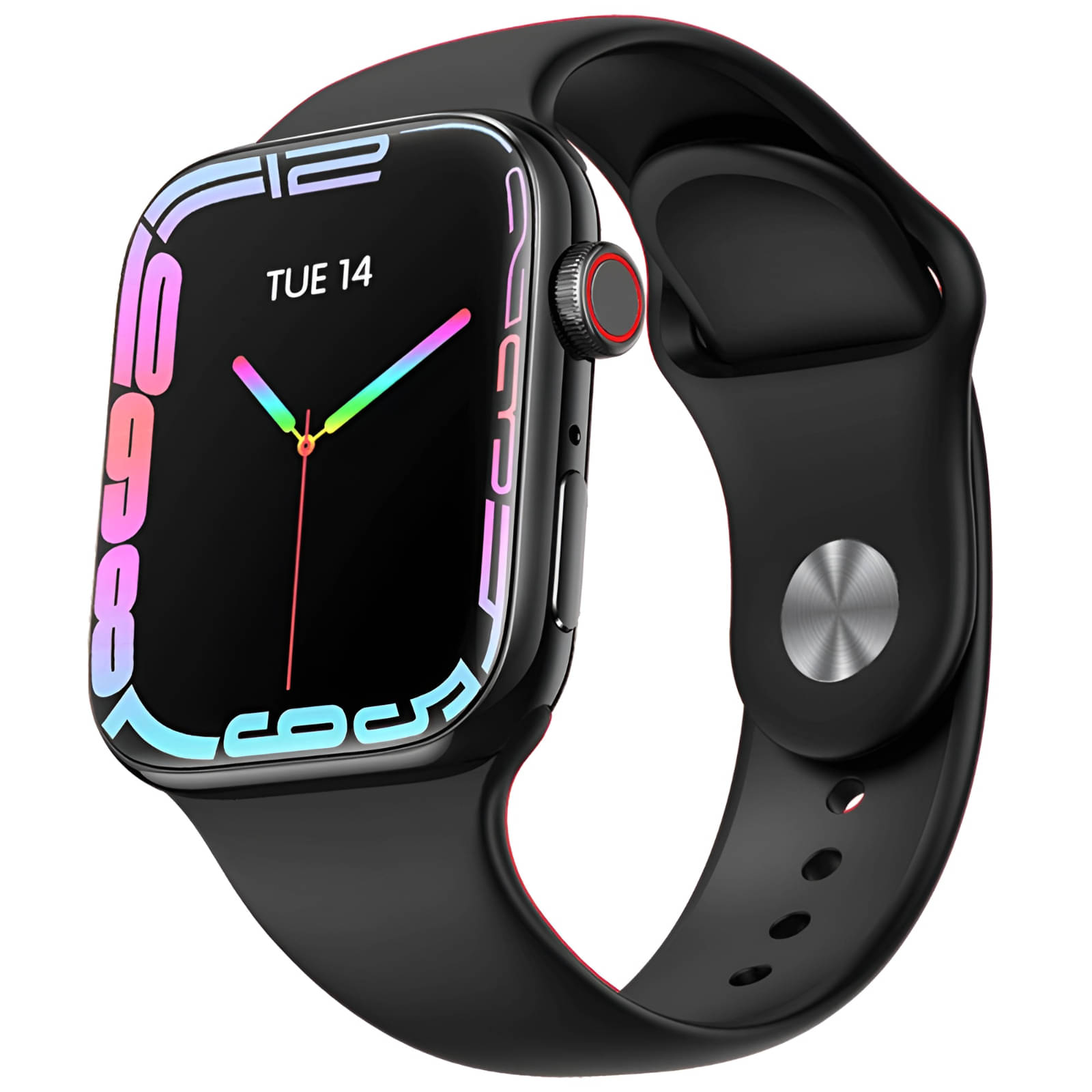     			VERONIC Bluetooth Calling with HD-IPS Display Black Smart Watch