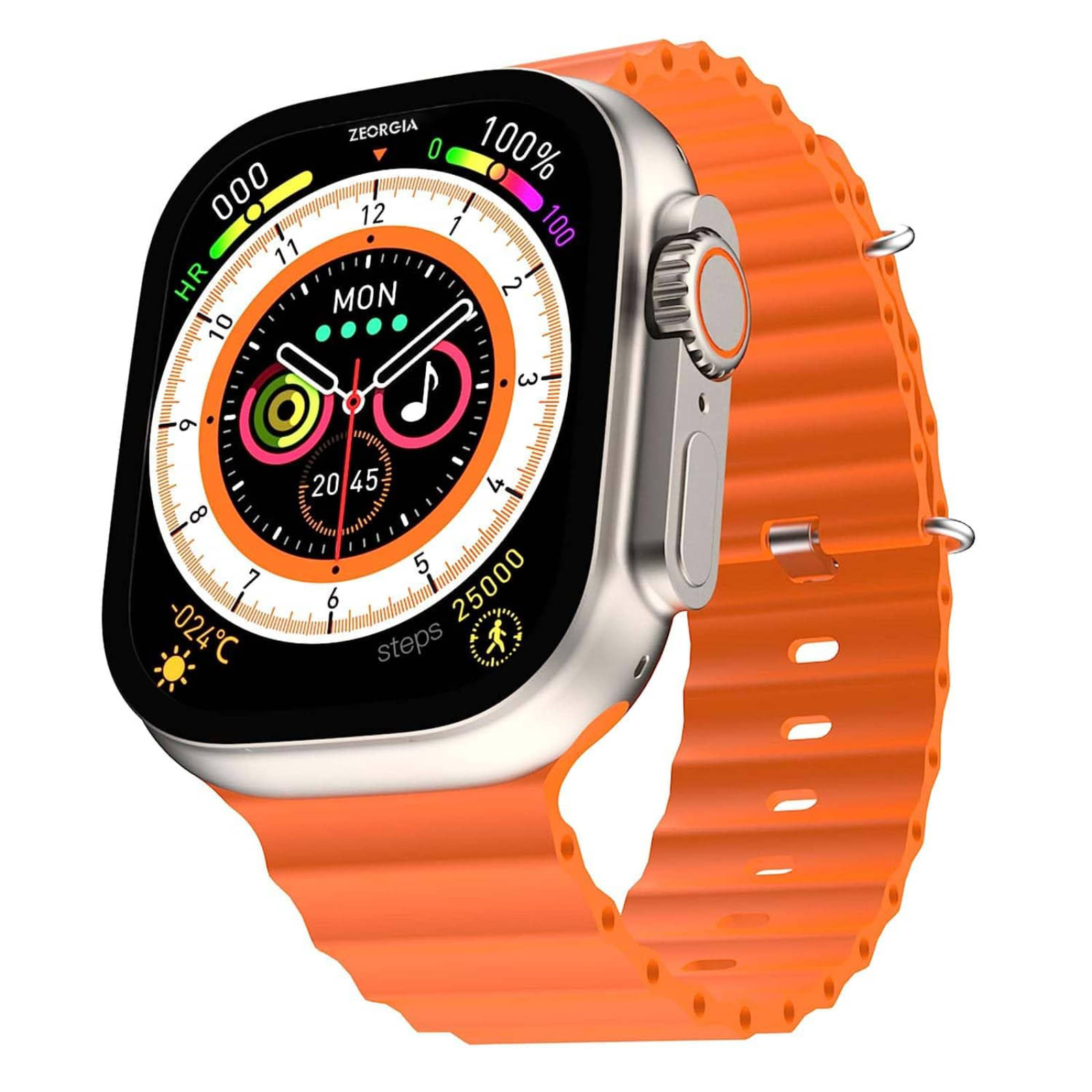 VERONIC ULTRA BLUETOOTH CALLING Orange Smart Watch VERONIC ULTRA BLUETOOTH CALLING Orange Smart Watch