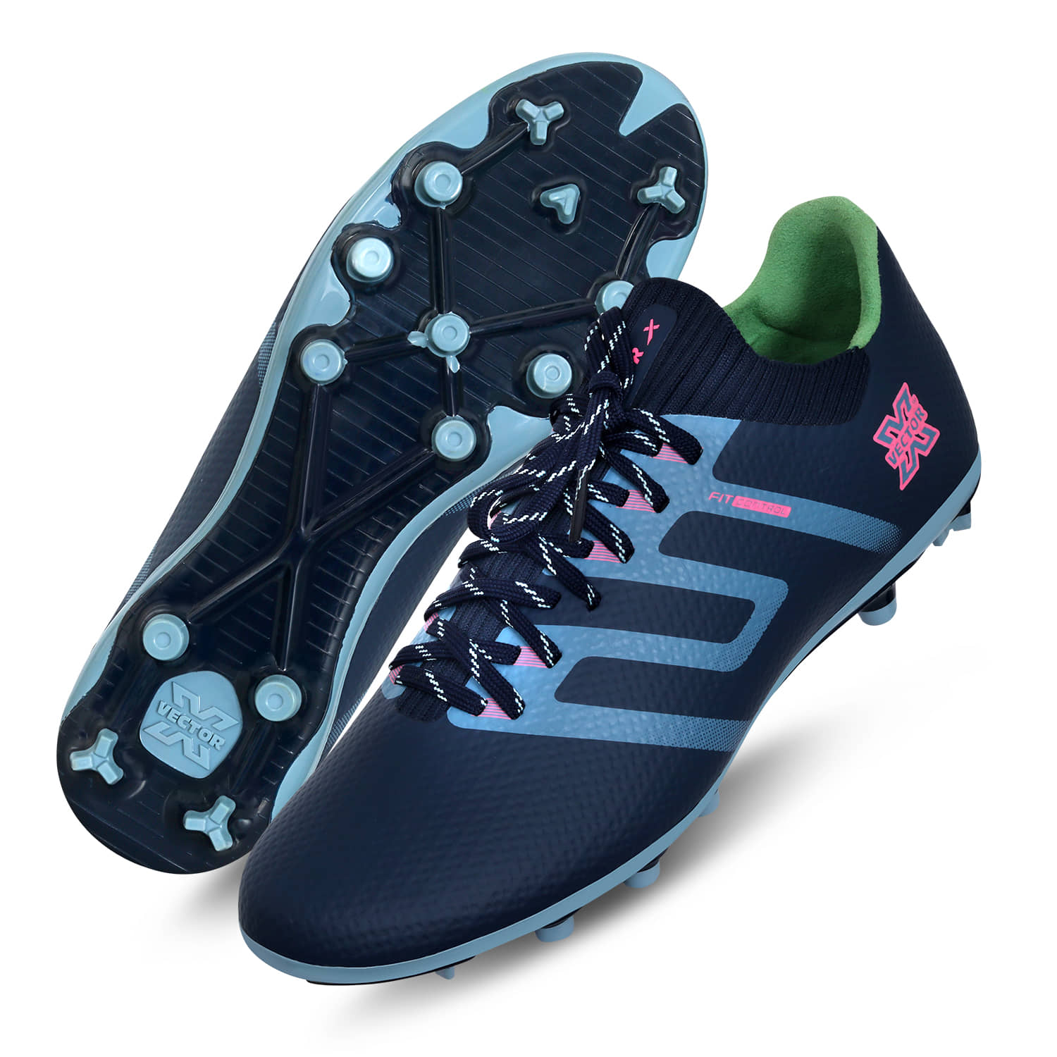 Vector X Maestro 3D Texture Navy Football Shoes - Sports Shoes | Buy online on ZillyBuy