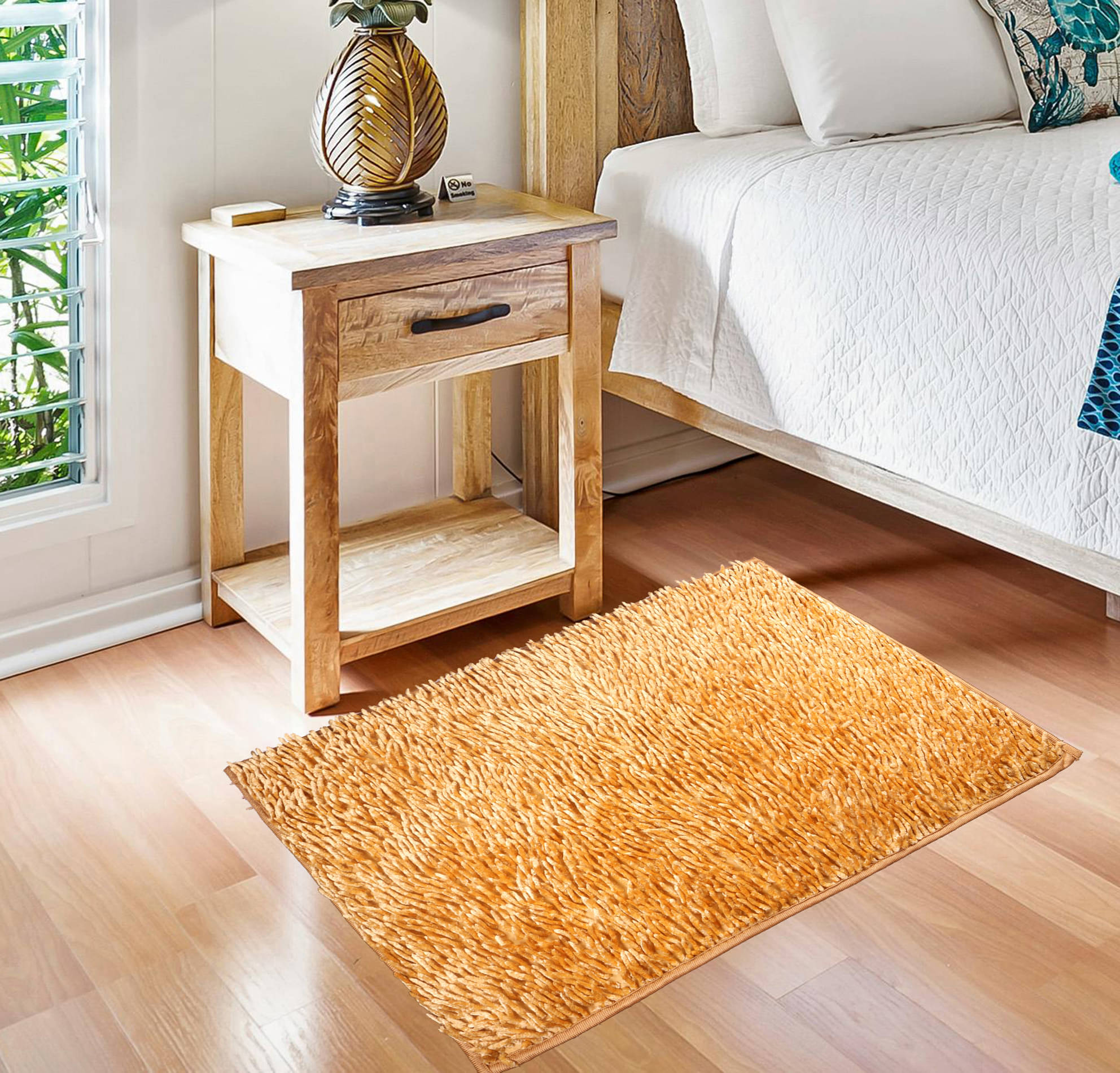     			ADIRNY - Anti-skid Polycotton Door Mat ( 70 X 45 cm ) Single - Orange