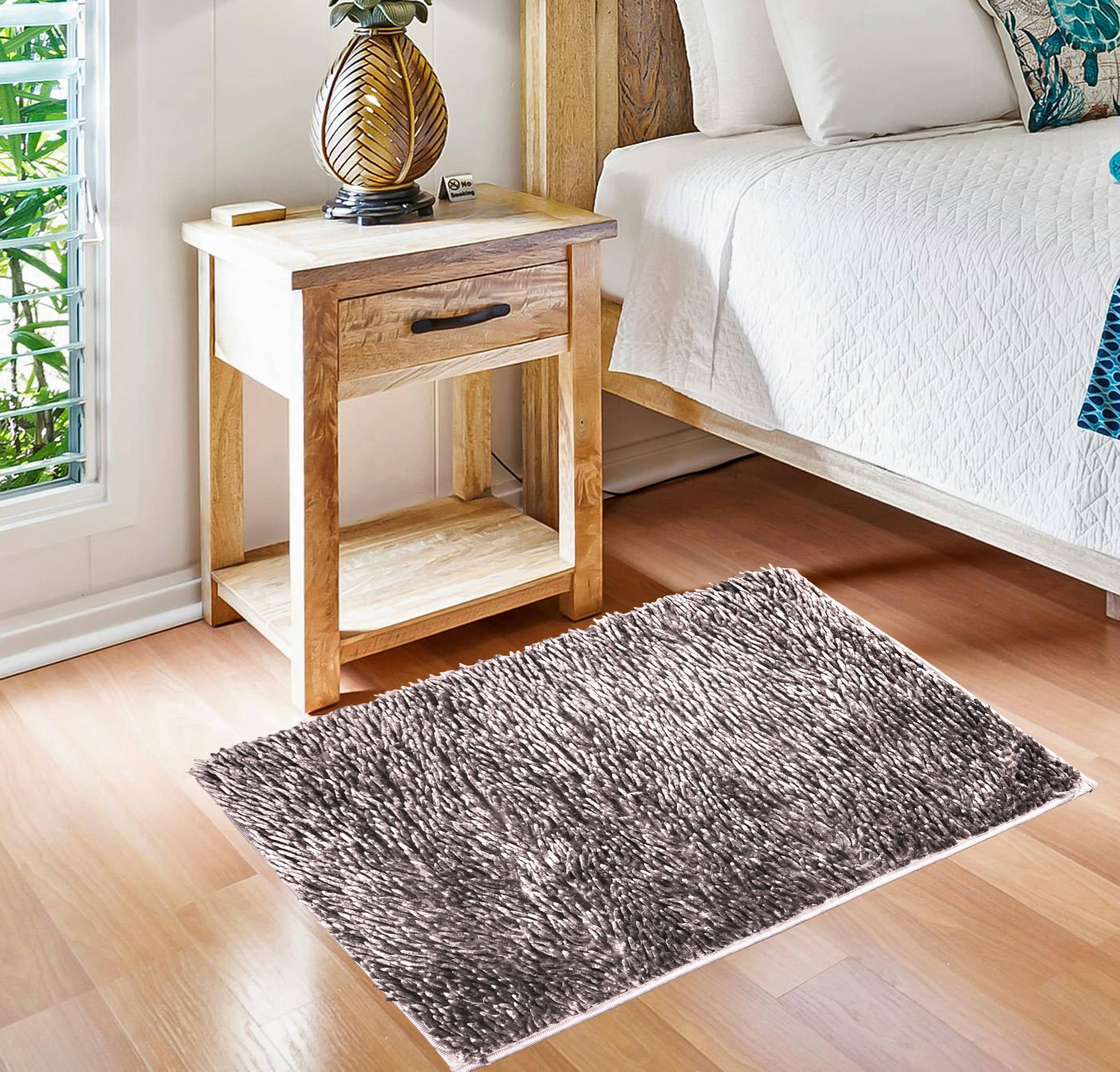     			ADIRNY - Anti-skid Polycotton Door Mat ( 70 X 45 cm ) Single - Gray