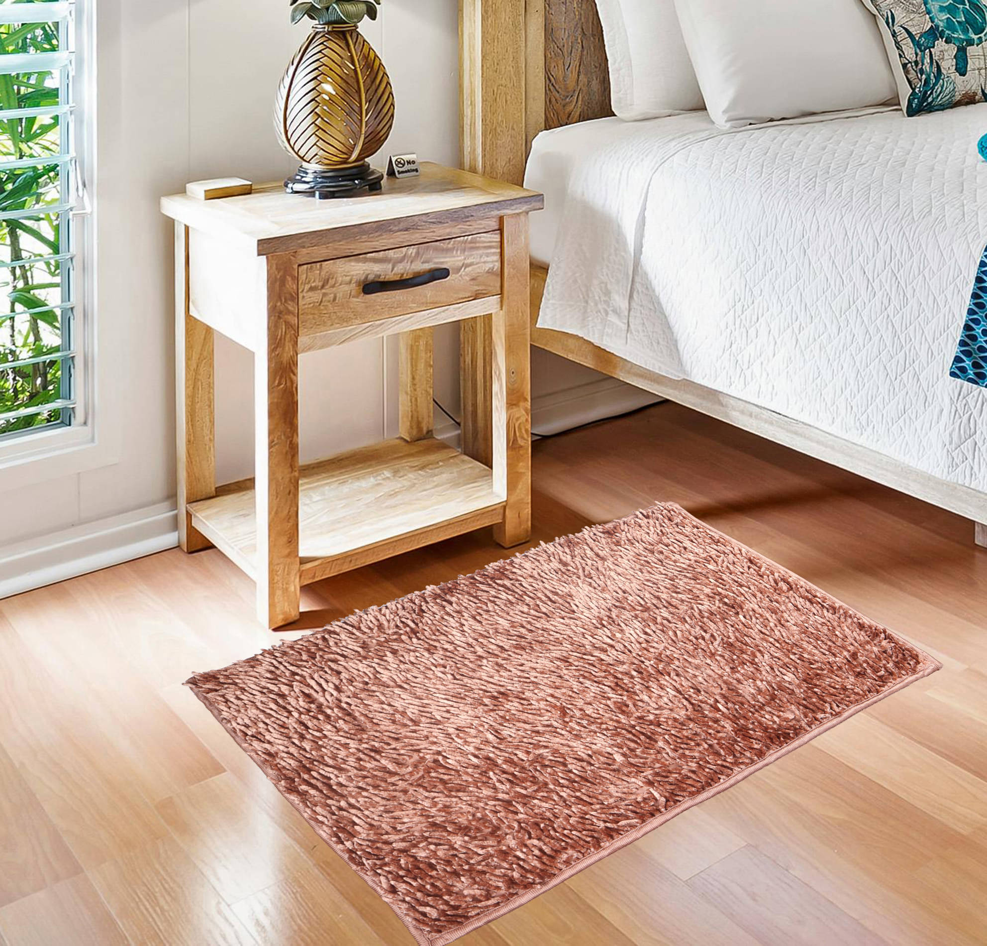     			ADIRNY - Anti-skid Polycotton Door Mat ( 70 X 45 cm ) Single - Beige