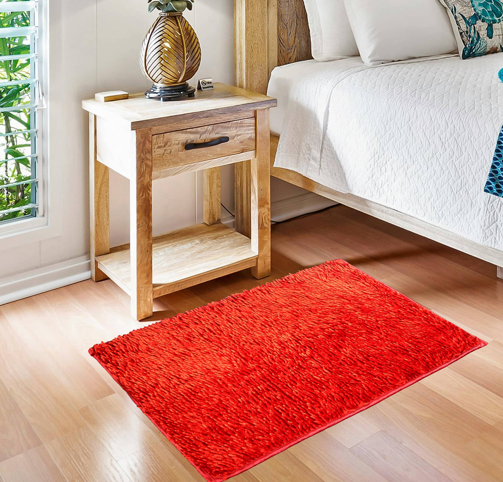     			ADIRNY - Anti-skid Polycotton Door Mat ( 70 X 45 cm ) Single - Red